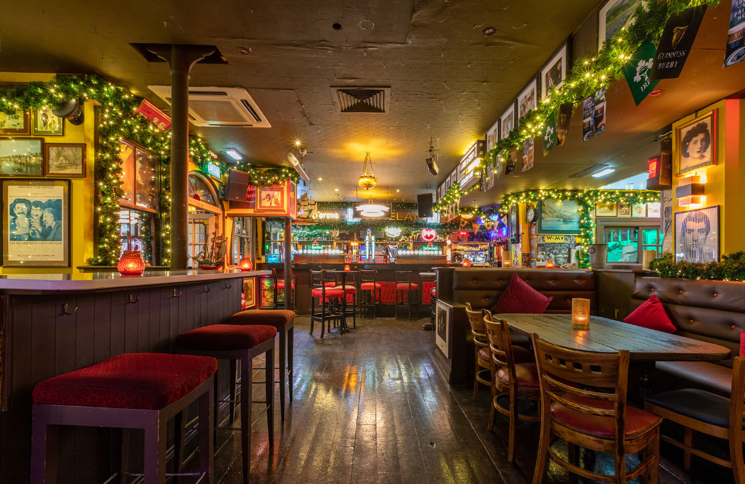 Bar and seating interior — April 2024 marketing photograph